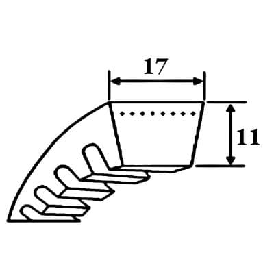Кабели Ремень клиновой BX 63 Ld=1643 мм SWR Кабели Ремень клиновой BX 63 Ld=1643 мм SWR